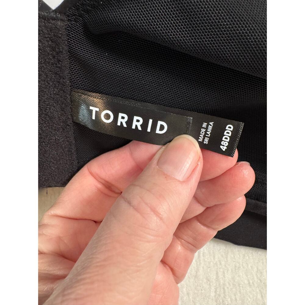 Torrid Wire-Free Lightly Lined Smooth Bra 11853893 Full Figured Plus 48DDD Black - Picture 9 of 13
